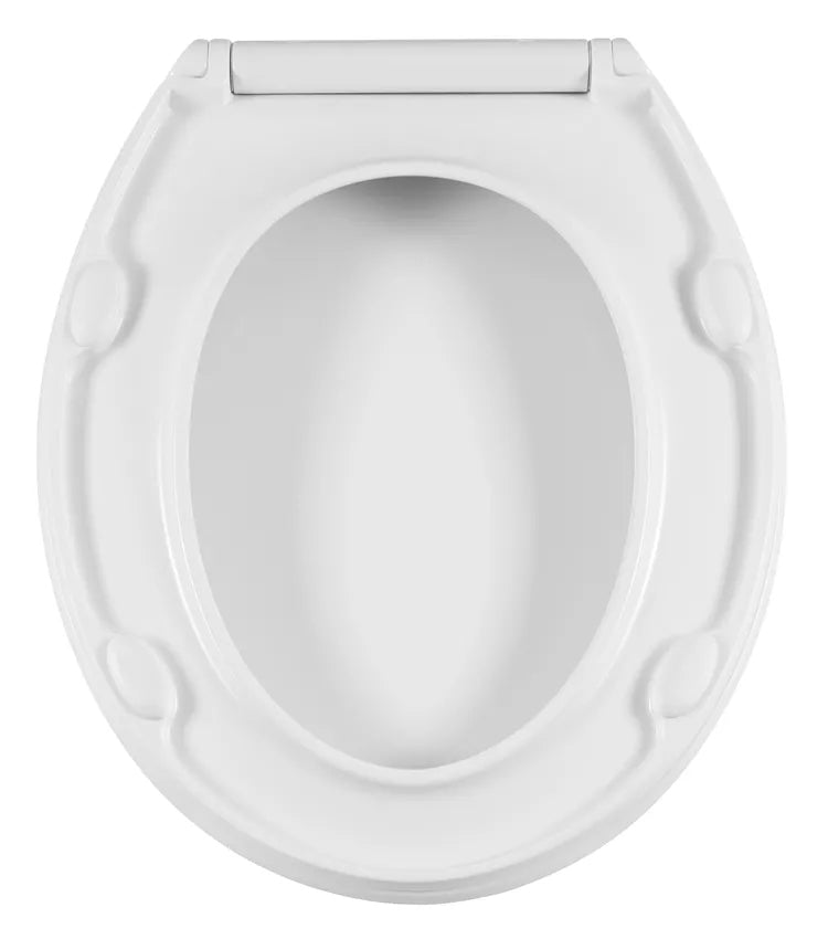 Diaqua Toilettensitz – Duroplast, rot, weiss, mit Deckel, 38,2 × 44 cm