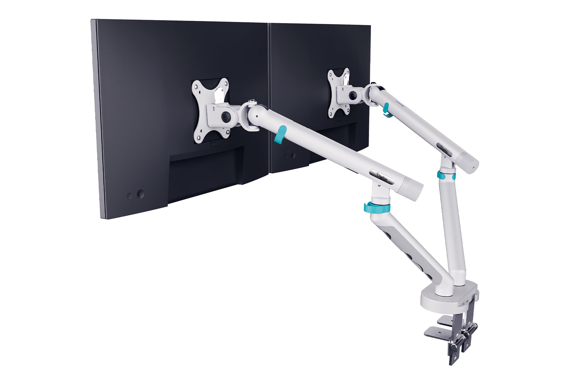 Digitus Dual Design – Monitorarm Tischhalterung – 2 Monitore – bis 35" – VESA 75×75/100×100 mm – bis 10 kg/Monitor