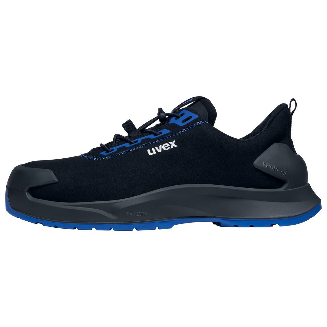 Uvex 1 x-craft Sicherheits-Halbschuh S2 – Schwarz/Blau – Grösse 51, Weite 11