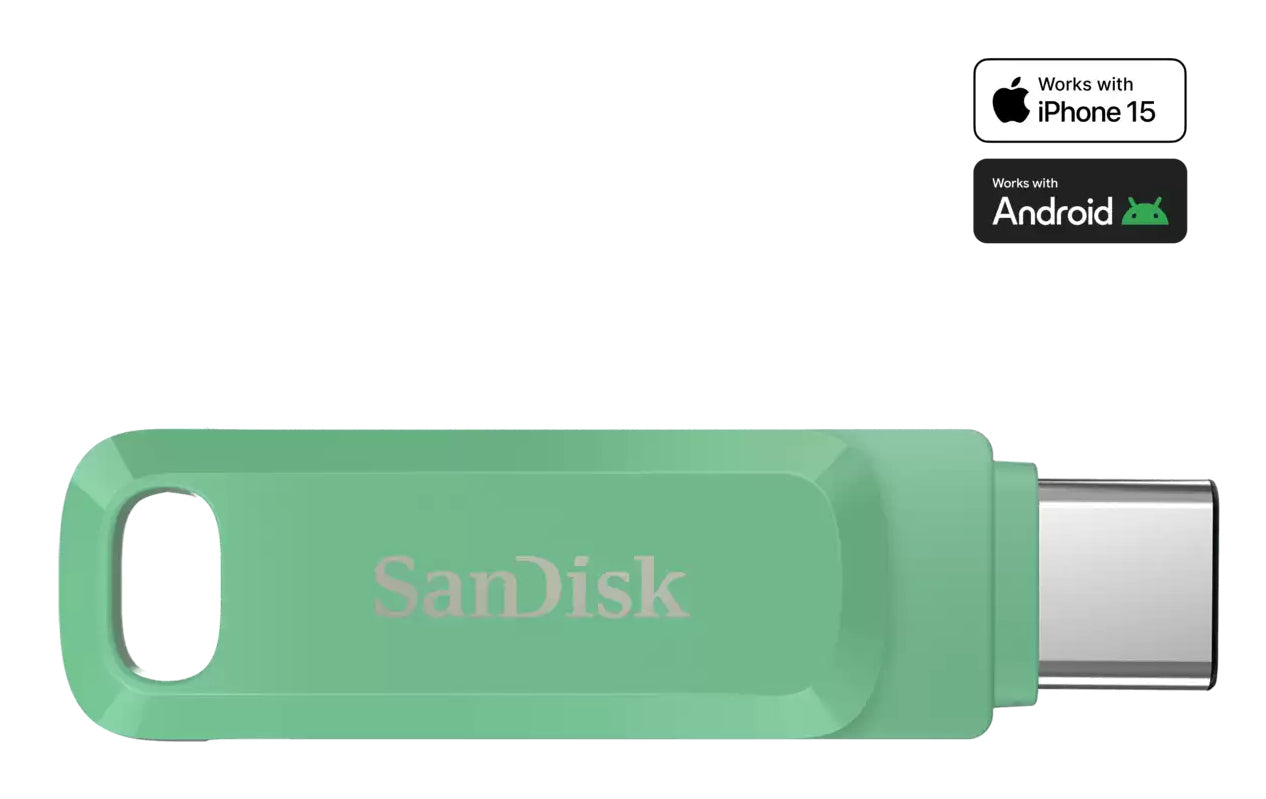 SanDisk Ultra Dual Drive Go USB-Stick – 512 GB, USB-C, Absinthgrün