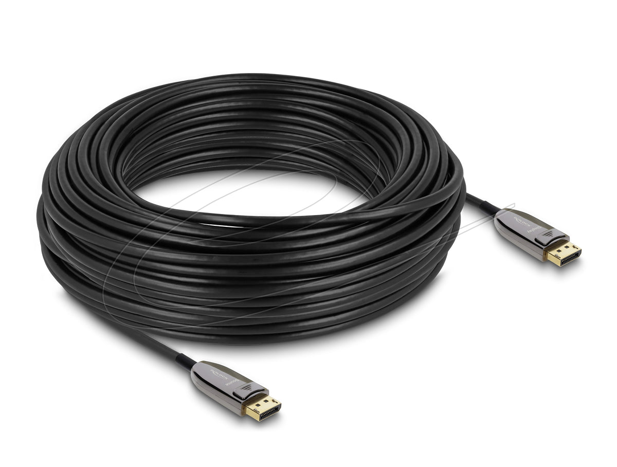 DeLOCK DisplayPort Kabel DP 2.1 8K 60 Hz – 30 m – AOC, HDR
