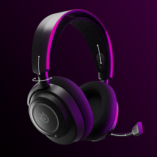 SteelSeries Arctis Nova 7 Wireless Gaming-Headset – Over-Ear, Stereo, BT, Schwarz