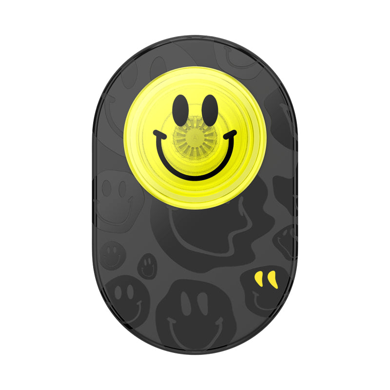 PopSockets Smartphone-Griff, drehbar, universal, klebend, schwarz