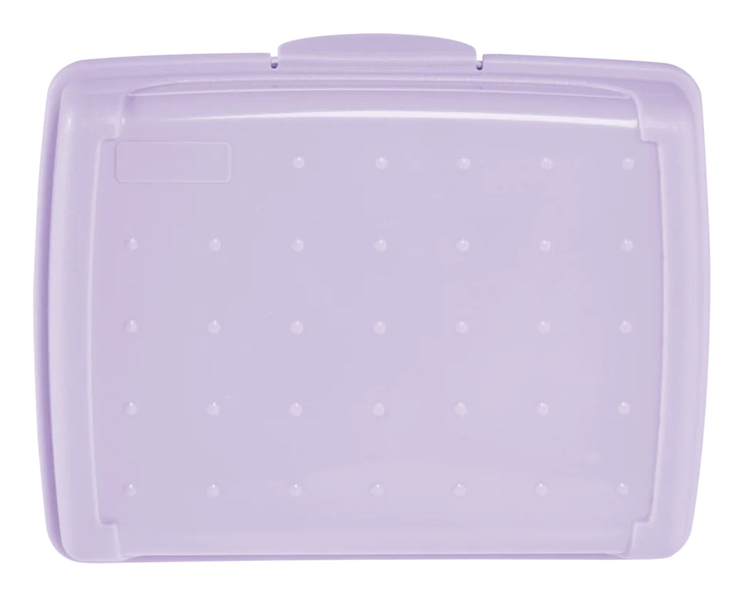 keeeper Click-Box midi Aufbewahrungsbox 1 l – Polypropylen – transparent/violett – 130 × 70 × 170 mm