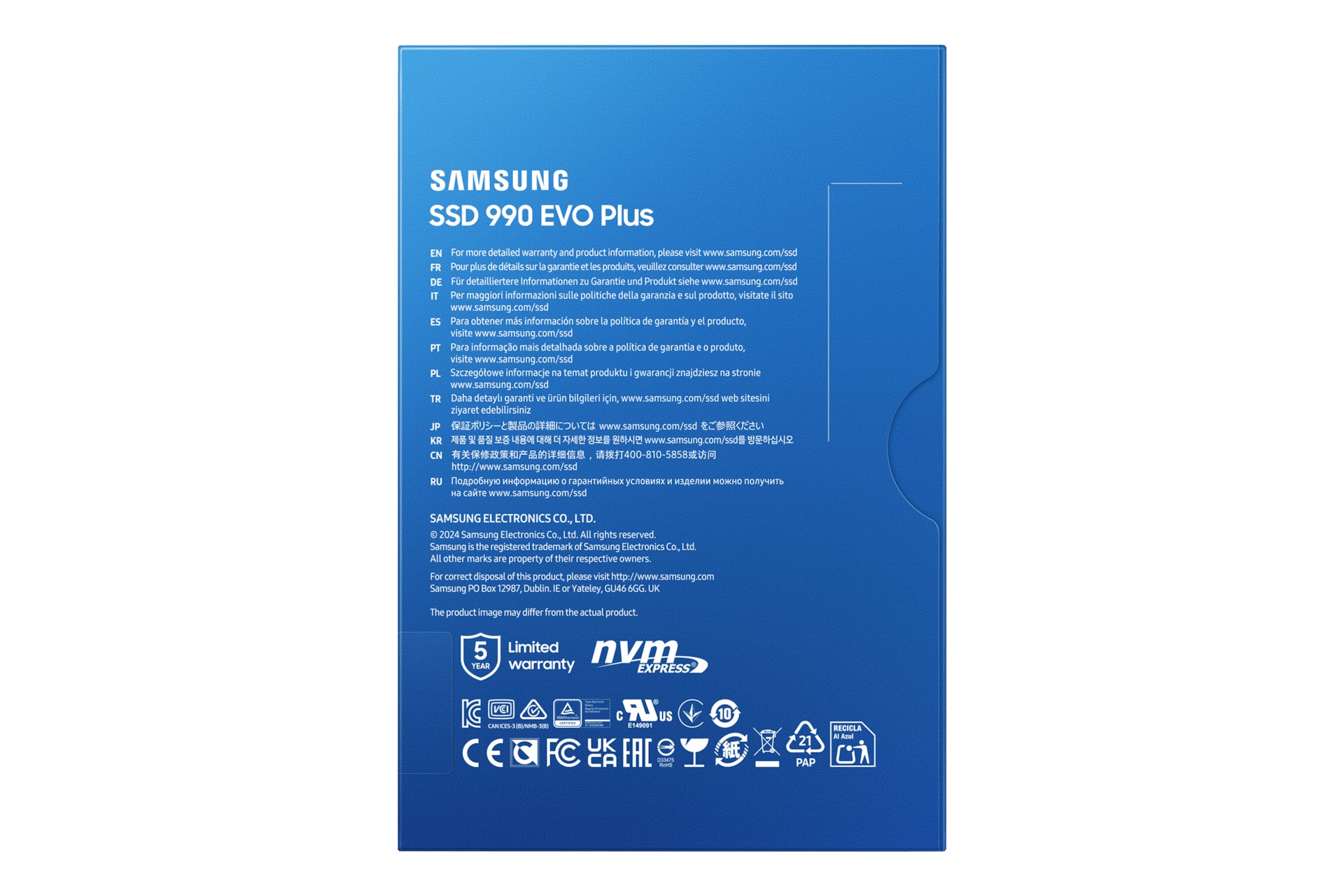 Samsung 990 EVO Plus – 4 TB M.2 2280 (22×80 mm), NVMe PCIe 4.0, 7150 MB/s Lesen, 6300 MB/s Schreiben
