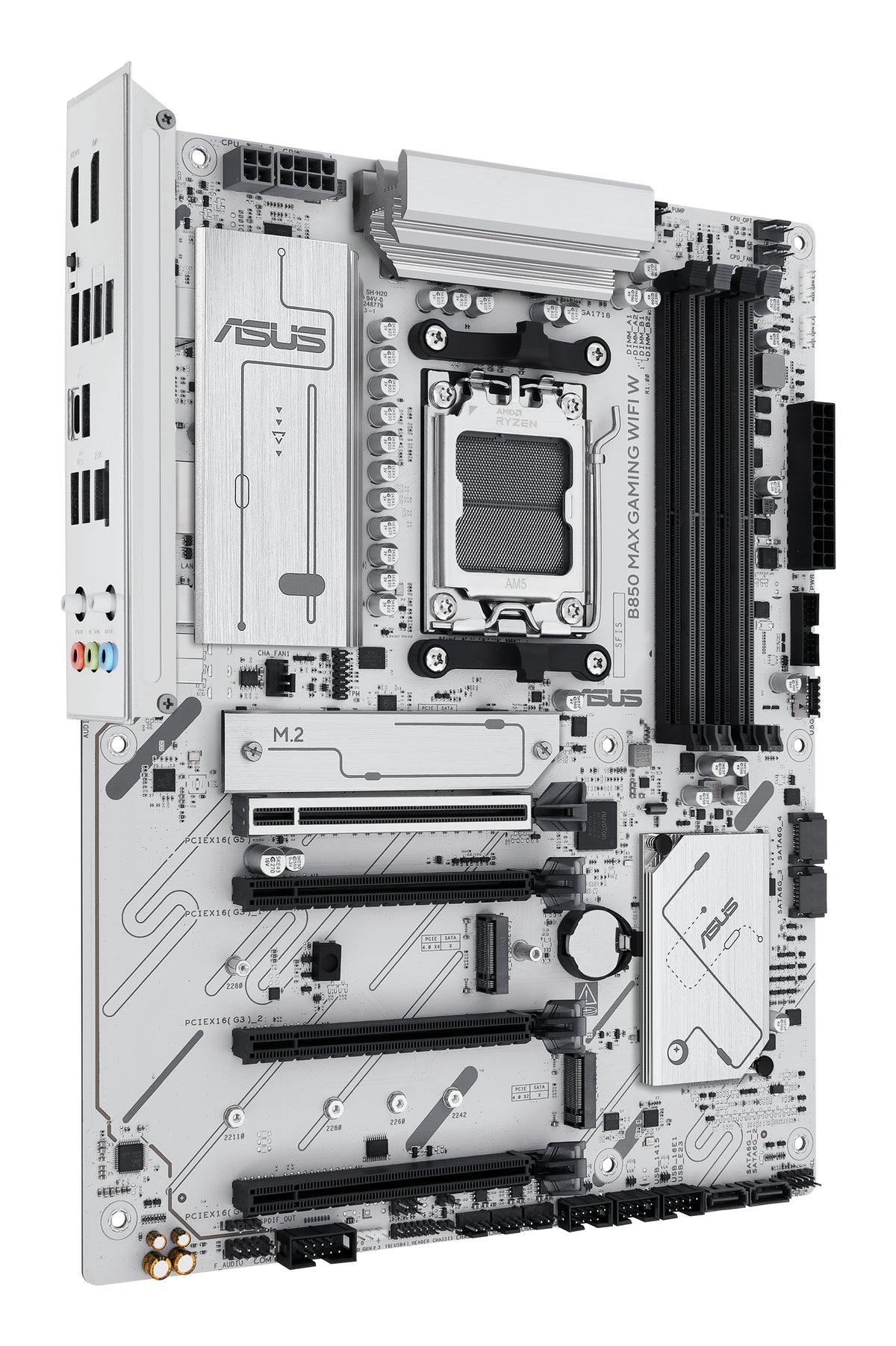 ASUS B850 MAX GAMING WIFI W – Mainboard – Sockel AM5, AMD B850, ATX, DDR5