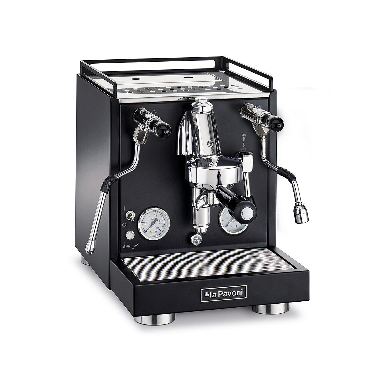 La Pavoni LPSCVB01EU Espressomaschine (Siebträger) – 9 bar, 2,9 l, Milchaufschäumer, Schwarz