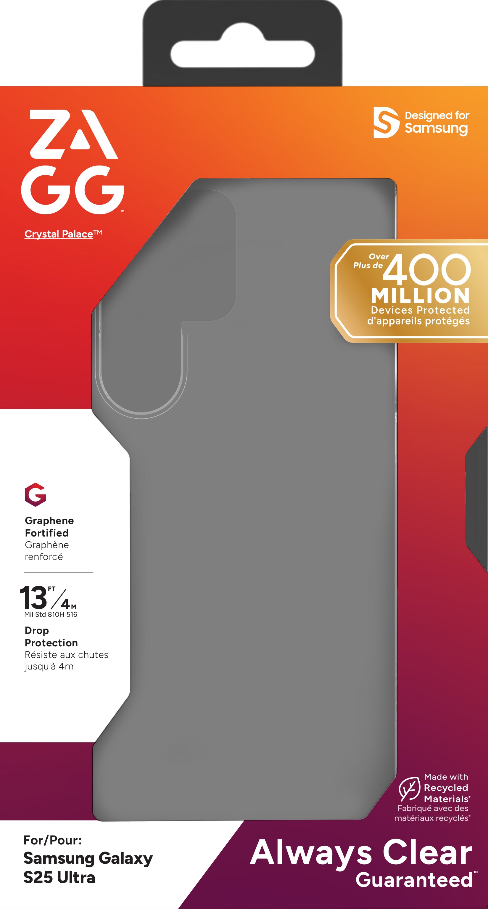 ZAGG Backcover Crystal Palace – für Samsung Galaxy S25 Ultra