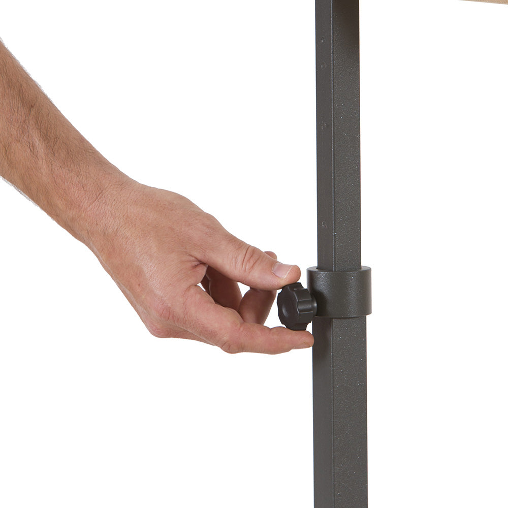Rocada Boden-Prospektständer – für A4, braun, Holz, 400×300×1400 mm