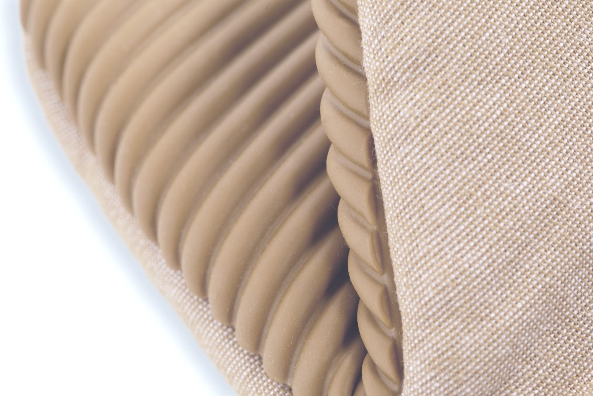 Tiseco Küchenhandschuh 14 × 21,5 cm, Baumwolle, Beige, 2 Stk.