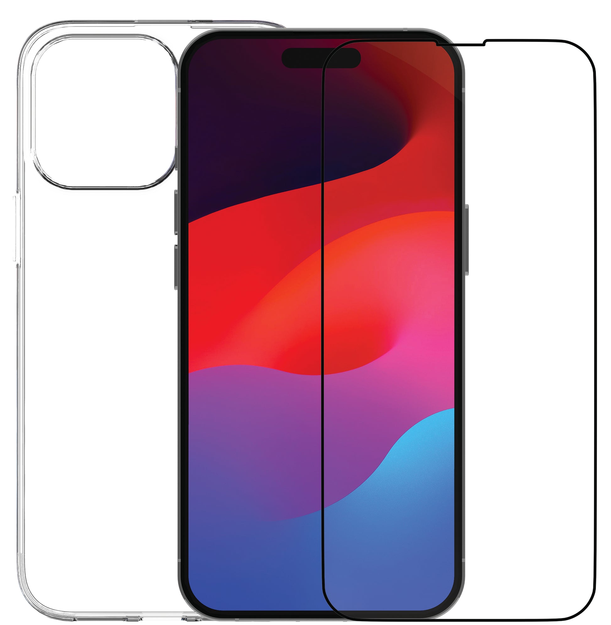 dbramante1928 360 Prot eco Backcover – für Apple iPhone 15 Pro Max, Transparent, mit Displayschutz