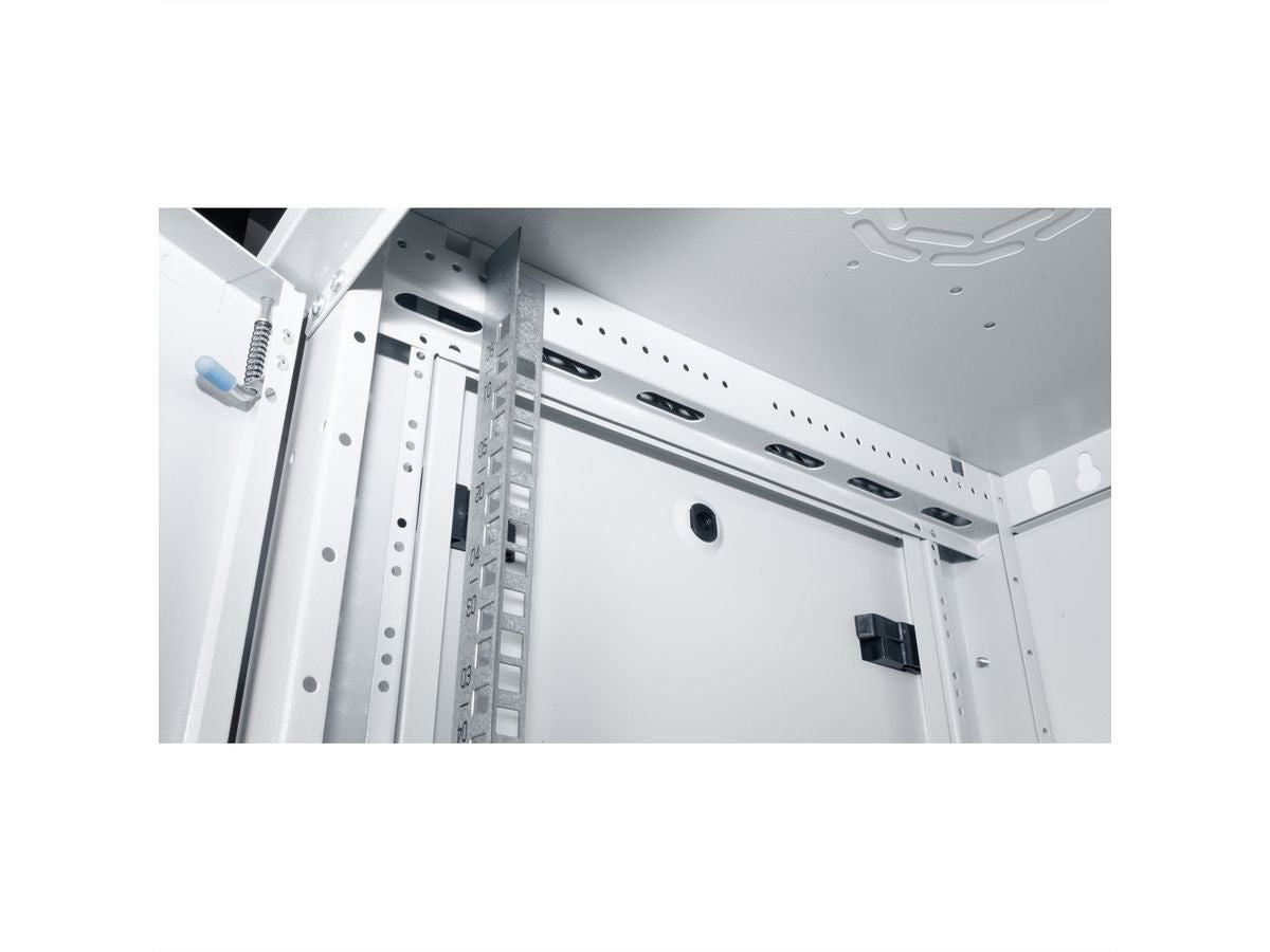 ROLINE Basic Plus – 19" Wandverteiler 6U, IP20, abschliessbar, 600 × 450 × 379 mm, lichtgrau, Stahl