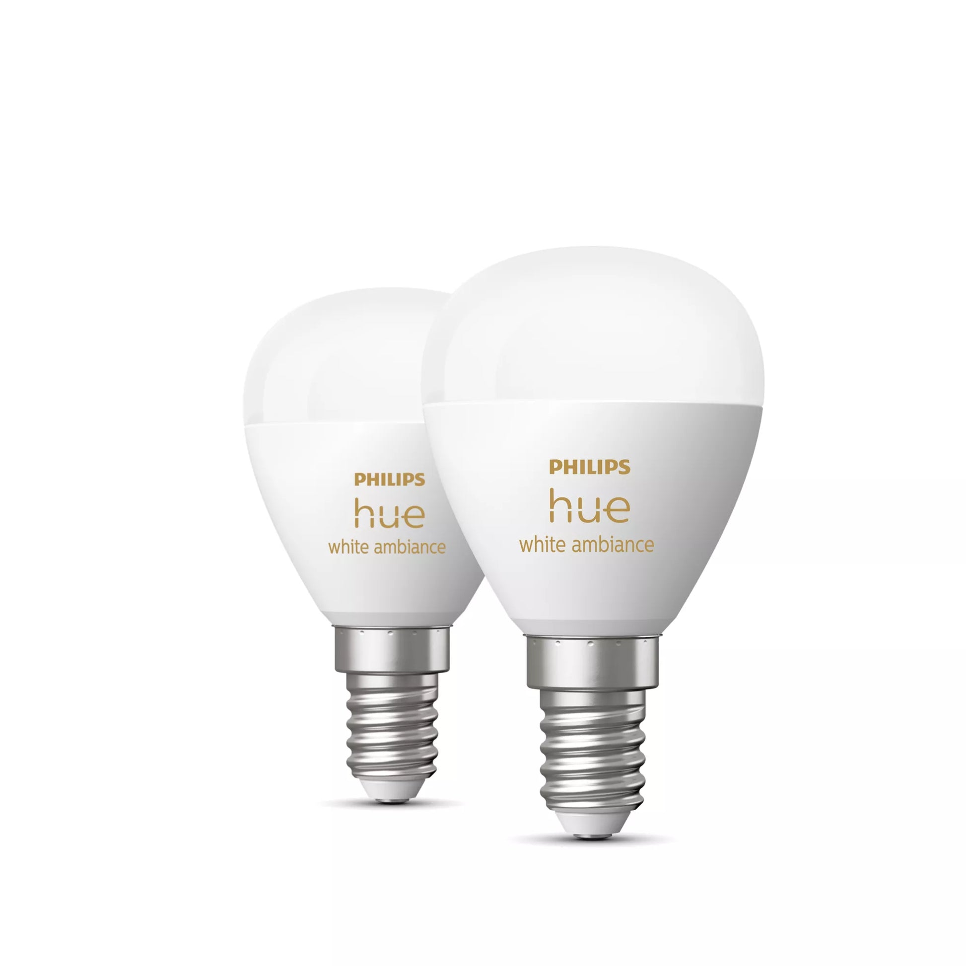 Philips by Signify Philips Hue Smart-Leuchtmittel E14 White Ambiance – 470 lm, 2200–6500 K, App-Steuerung, dimmbar – 2er-Pack