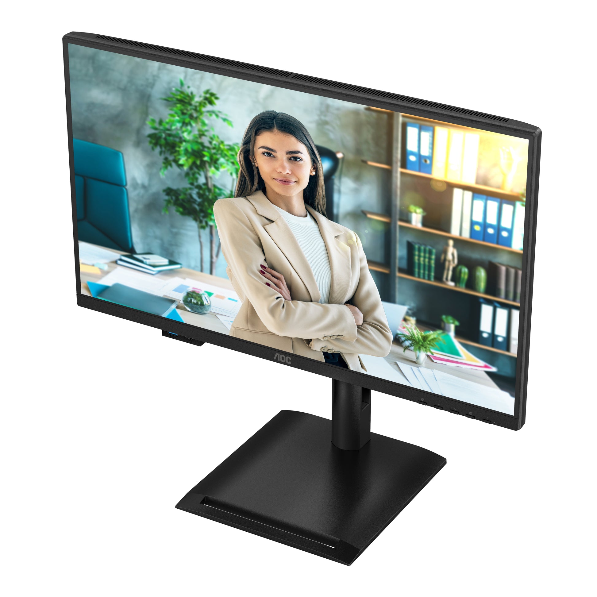 AOC 24P4U – Monitor, 23,8", 1920 × 1080 (Full HD), IPS, 60 Hz, VESA 100 × 100, Schwarz
