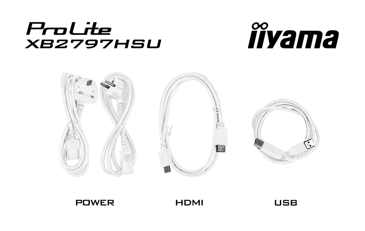 iiyama XB2797HSU-W1 – 27", 1920 × 1080 (Full HD), IPS, 120 Hz, USB-C 5 W