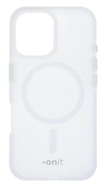 ONIT Mill.Std. – Backcover – für Apple iPhone 16 – MagSafe, PC+TPE+TPU, Weiss matt, bis 3 m Sturzsicher