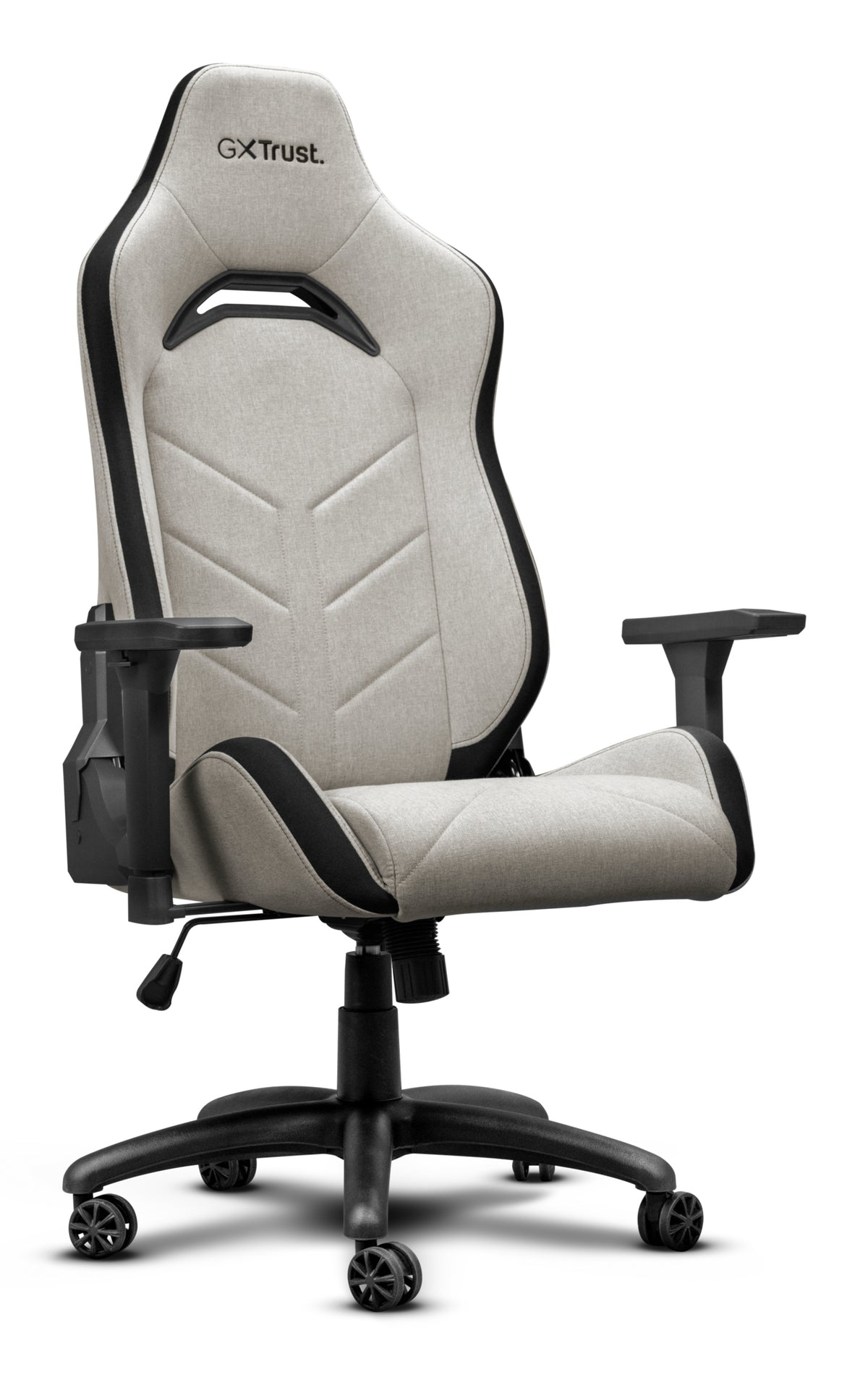 Trust GXT723B Ruya Gaming-Stuhl – Stoff – Beige, Nackenkissen, bis 150 kg