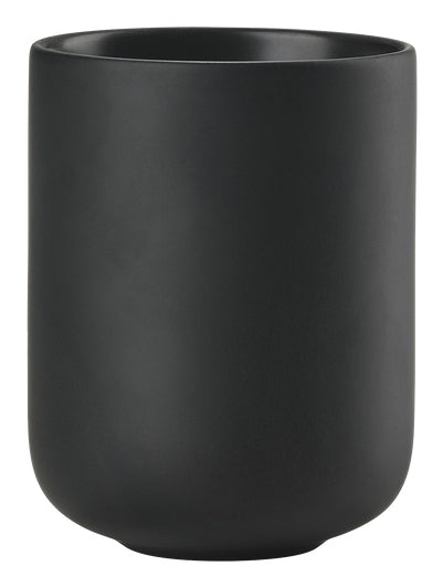 Zone Denmark Sensu Zahnputzbecher – Keramik, Ø7,4×9,5 cm, Schwarz