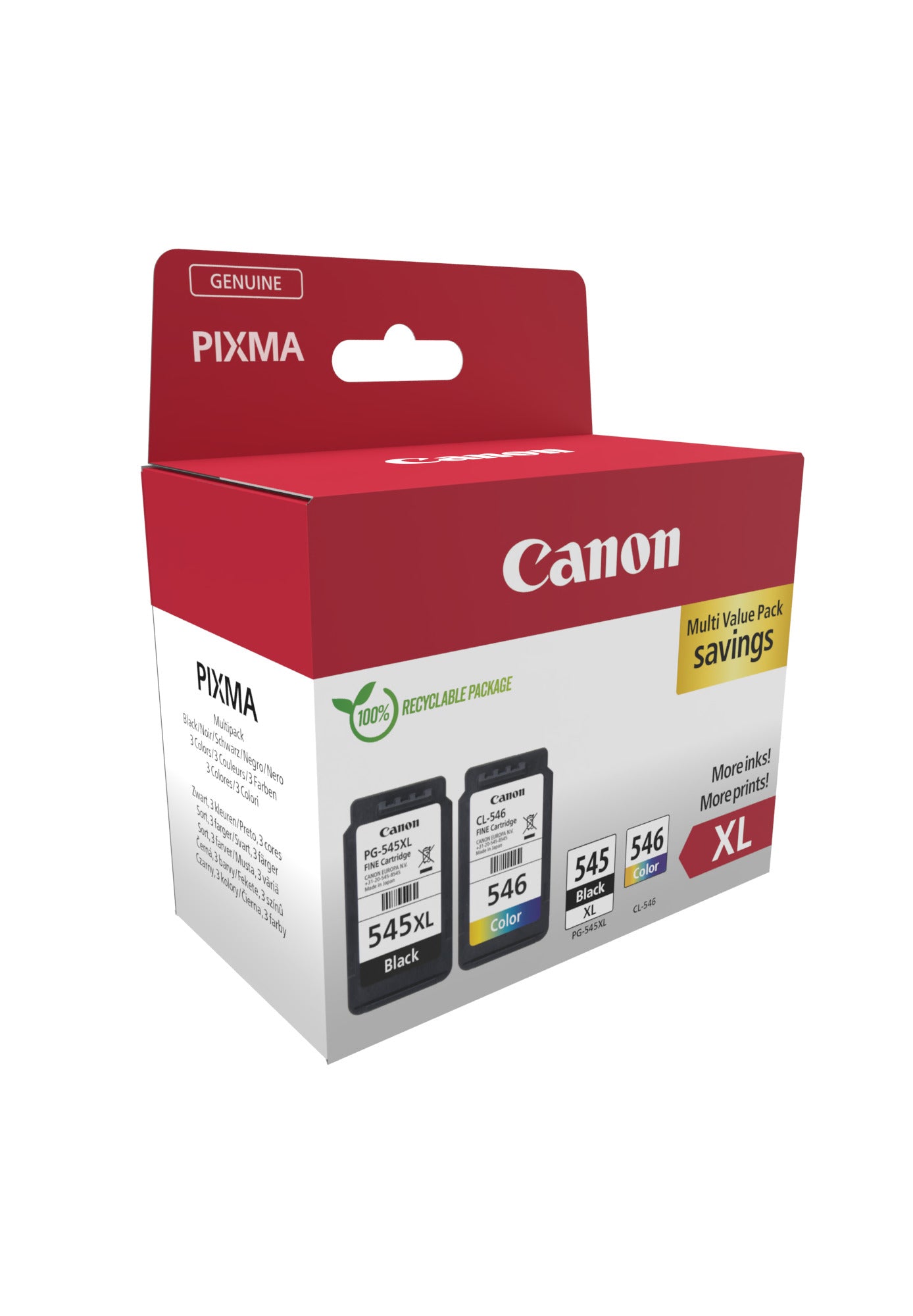Canon Tintenpatronen-Multipack PG-545XL/CL-546XL