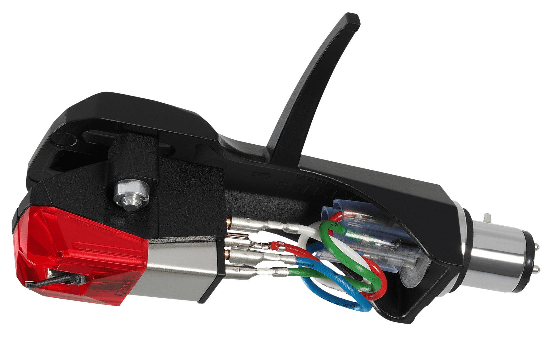 Audio-Technica XP5/H – Tonabnehmer – elliptisch – 5,5 mV – Auflagekraft 3 g – rot/schwarz – inkl. Headshell