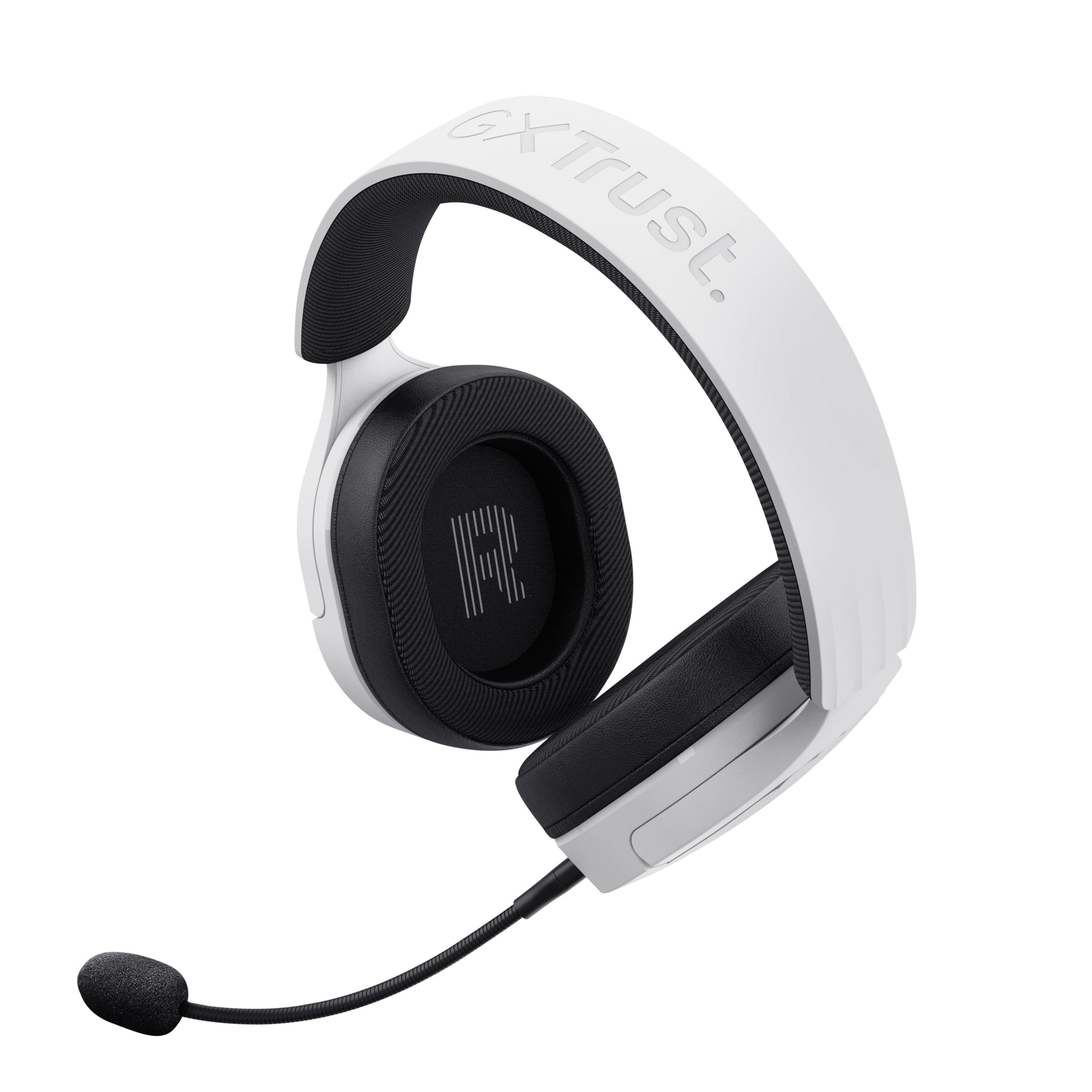 Trust GXT 491W FAYZO – Gaming-Headset – Kabelgebunden, abnehmbares Mikrofon, Surround-Sound – Weiss
