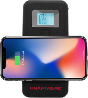 KRAFTWERK Wireless Powerbank 1'900 mAh – 1× USB-C, schwarz, für Auto, Motorrad & LKW