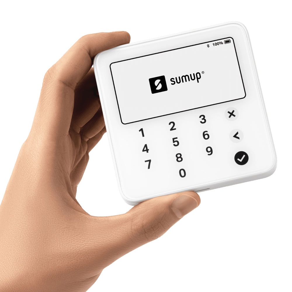 SumUp Solo Lite – Mobiles POS-Terminal – Bluetooth – Weiss