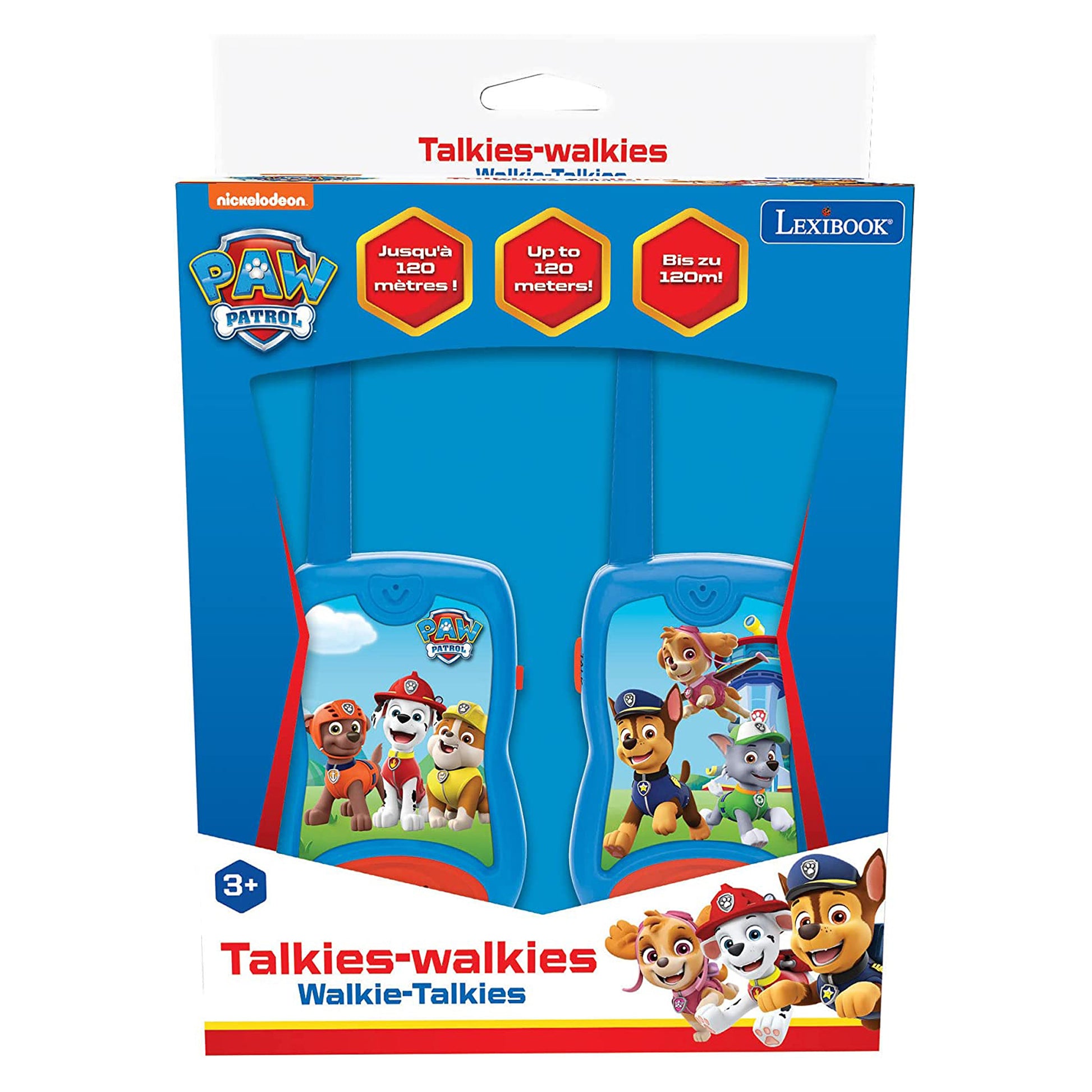 Lexibook TW12PA – Funkgerät (2er-Pack), Reichweite bis 120 m, Paw Patrol, Mehrfarbig