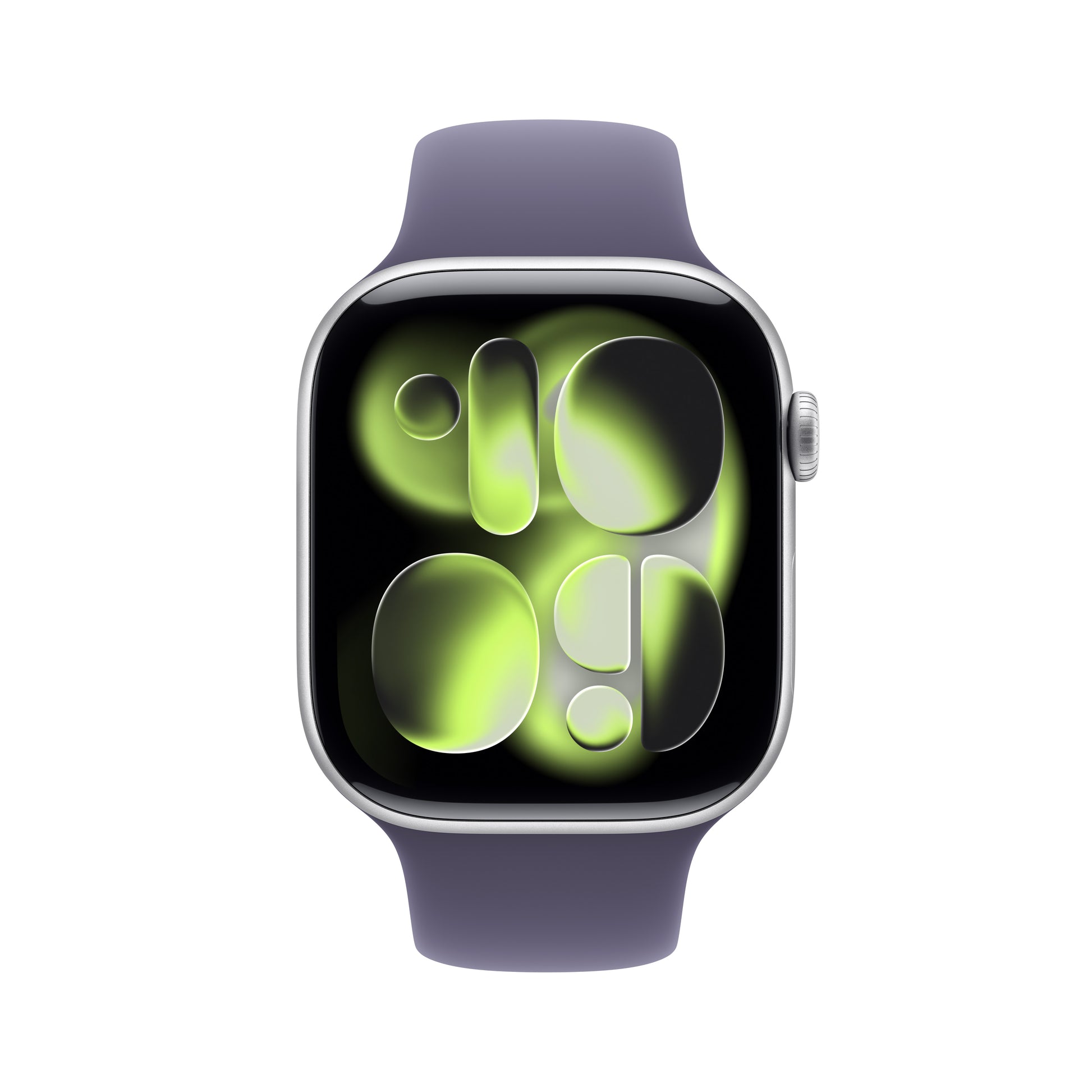 Apple Watch Series 11 46 mm GPS + Cellular – Aluminium Silber, Sportarmband, Purple Fog, S/M, 50 m, für iPhone