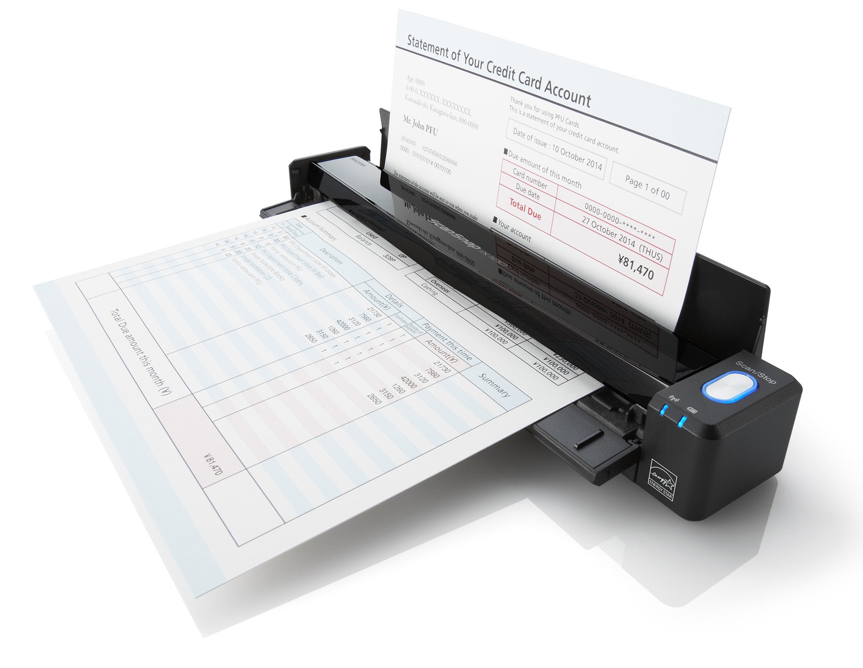 Ricoh Fujitsu SCANSNAP IX100 – Dokumentenscanner, A4