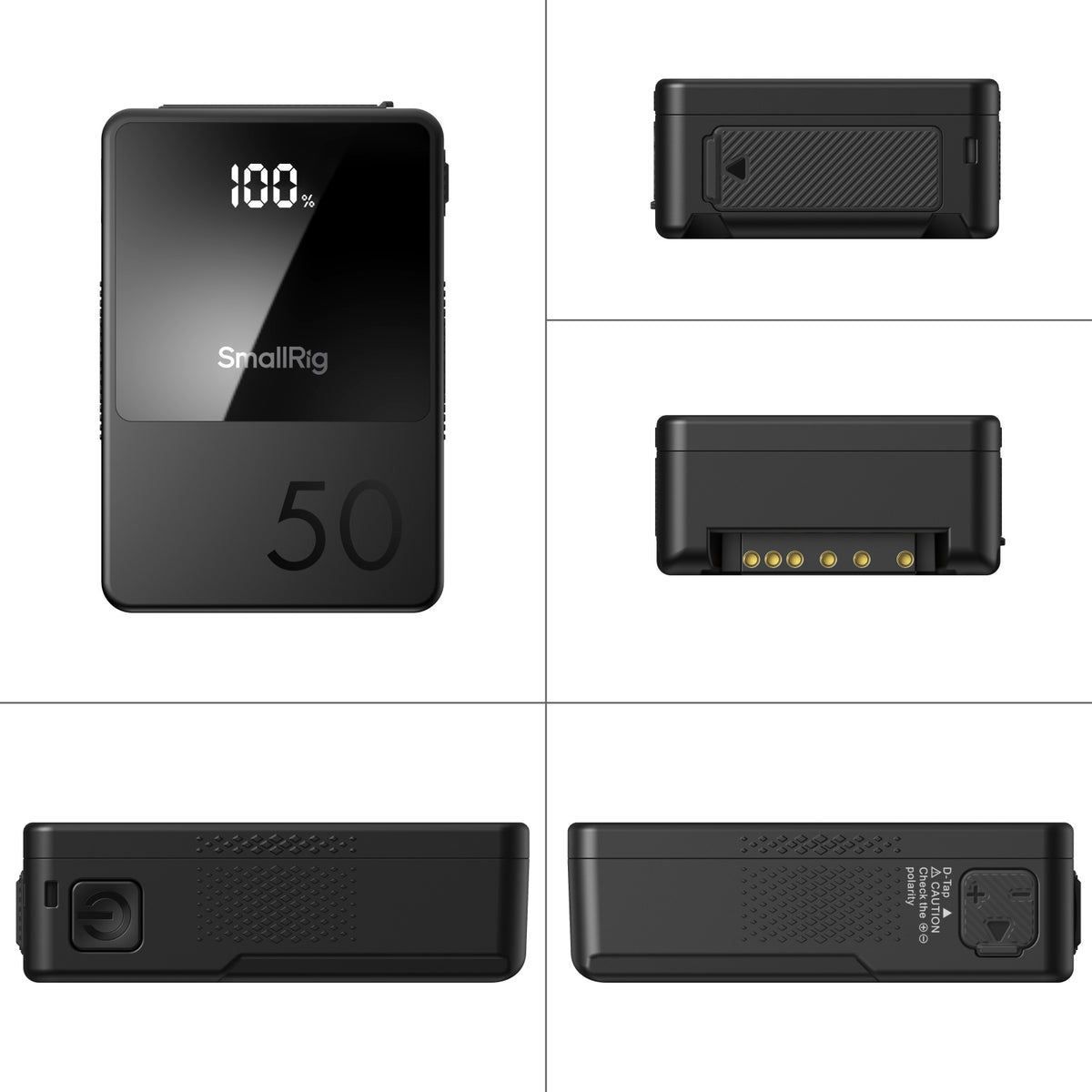 SmallRig V-Mount Akku VB50 mini – 50 Wh, 3500 mAh, 14,8 V, Li-Ion