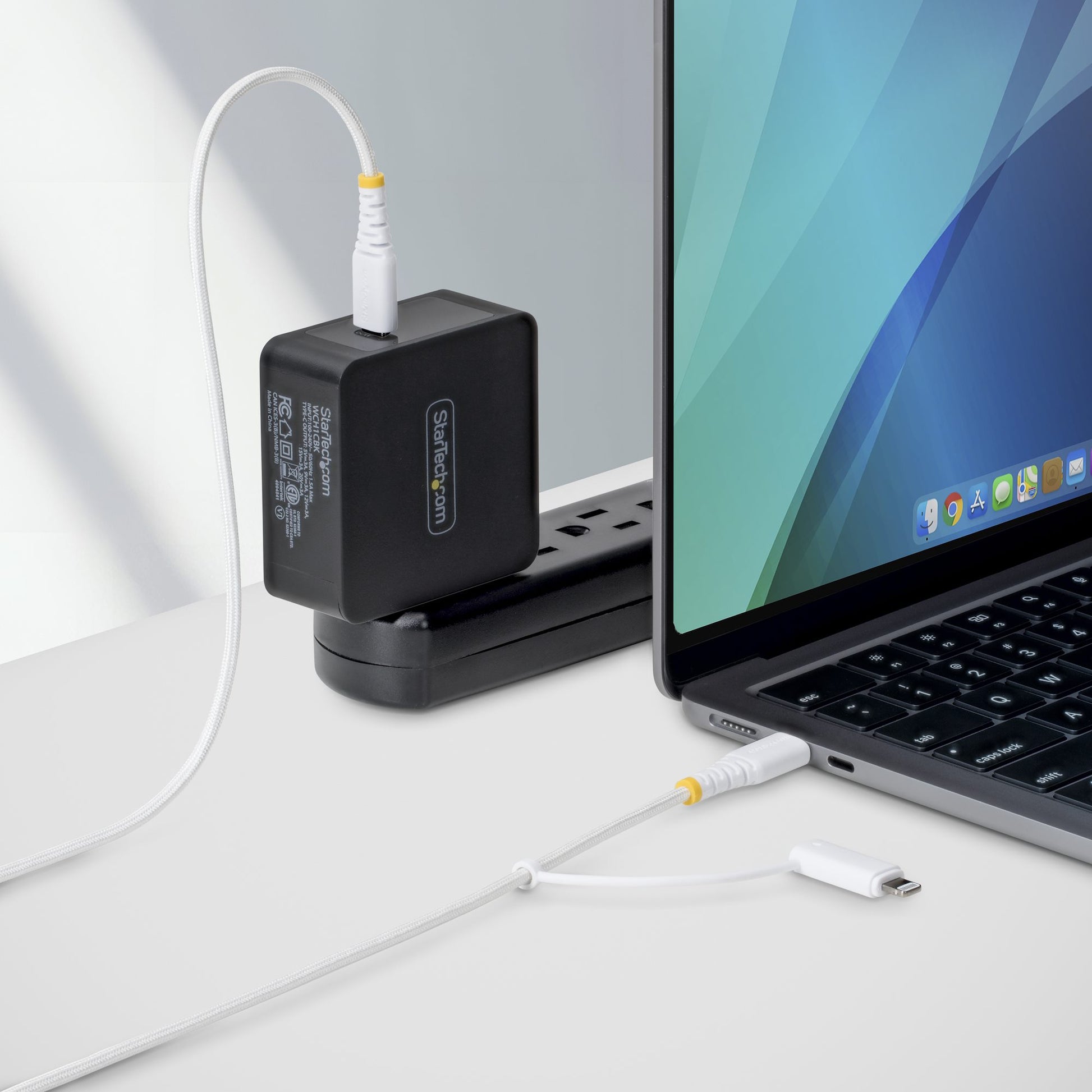 StarTech.com USB-C auf USB-C Kabel – USB 2.0 – 2 m – PD 60 W – Weiss – für iPhone, iPad, Android