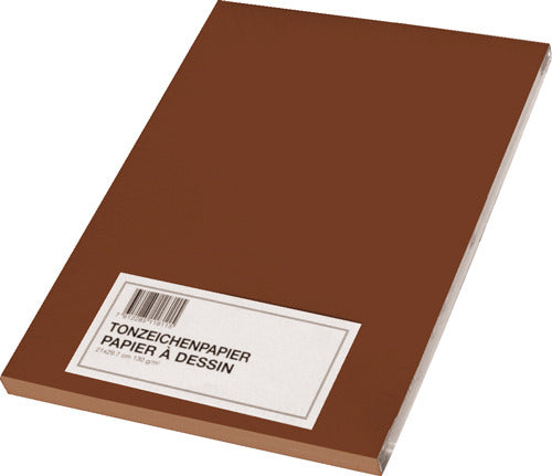Papyrus Tonzeichenpapier – A4, Braun, 130 g/m² – 100 Blatt