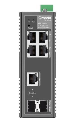 TP-Link IES206G Omada – Smart Switch – 5× 1G, 1× SFP, Hutschiene