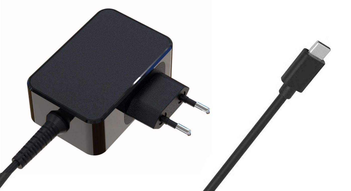 CoreParts USB-Wandladegerät 65 W – USB-C×1 – PD – EU-Stecker (Typ C), Schwarz