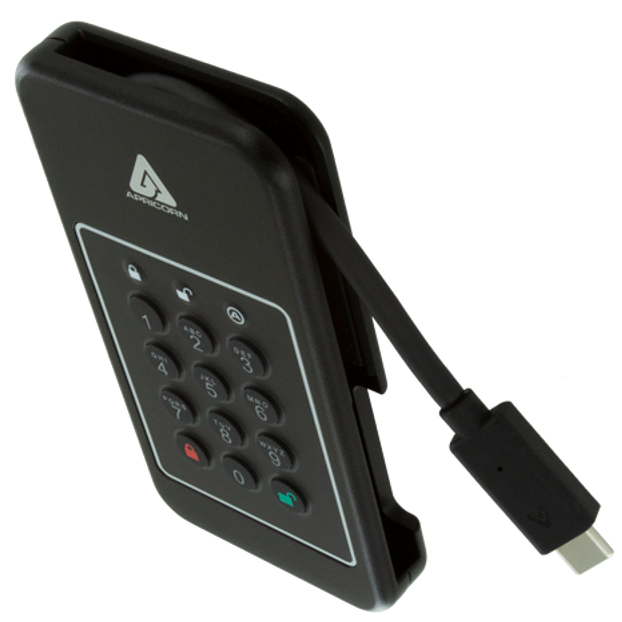 Apricorn Aegis NVX – NVMe SSD, USB-C 3.2 Gen 1, 1000 MB/s, IP68