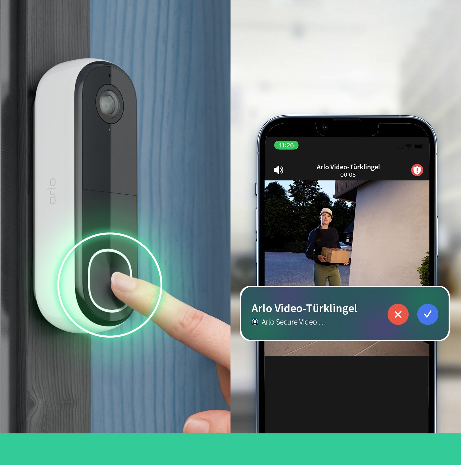Arlo Video-Türklingel Essential 2 FHD