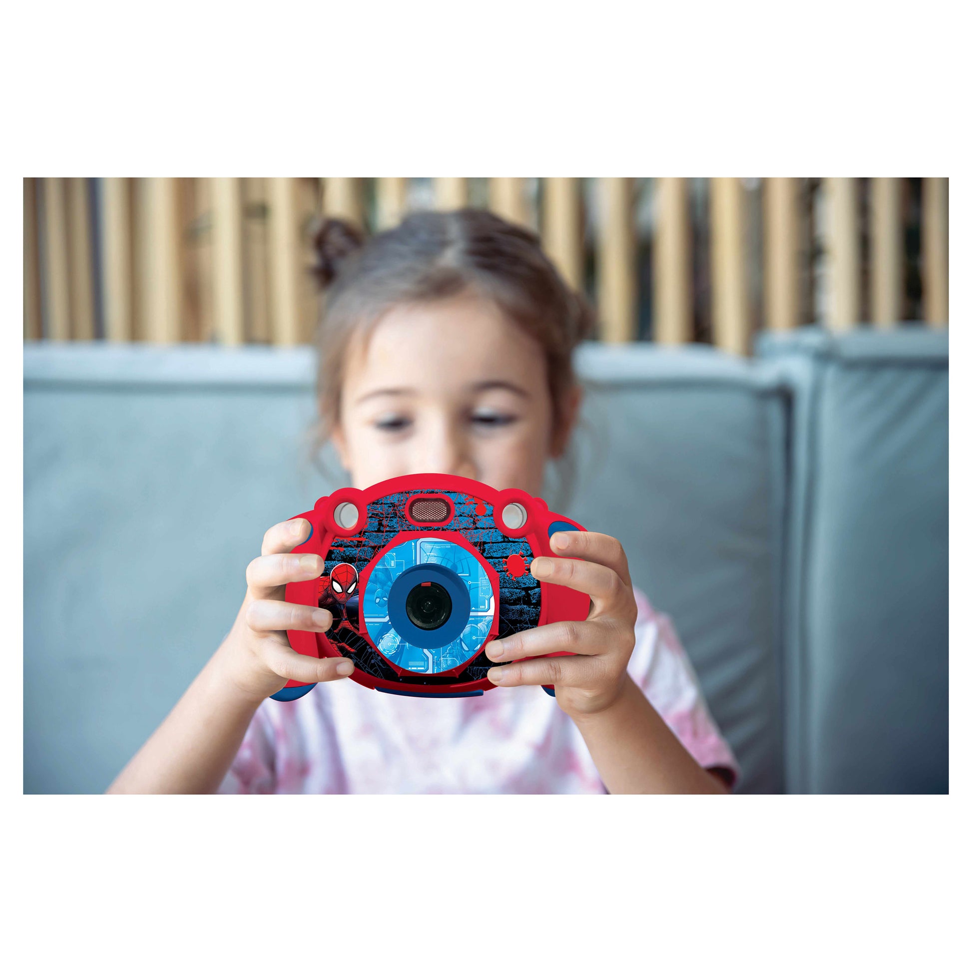 Lexibook Kinderkamera – Spider-Man – Foto & Video (Full HD) – 9 × 4,9 × 14,8 cm – 1 Stück – ab 4 J. – Blau/Rot