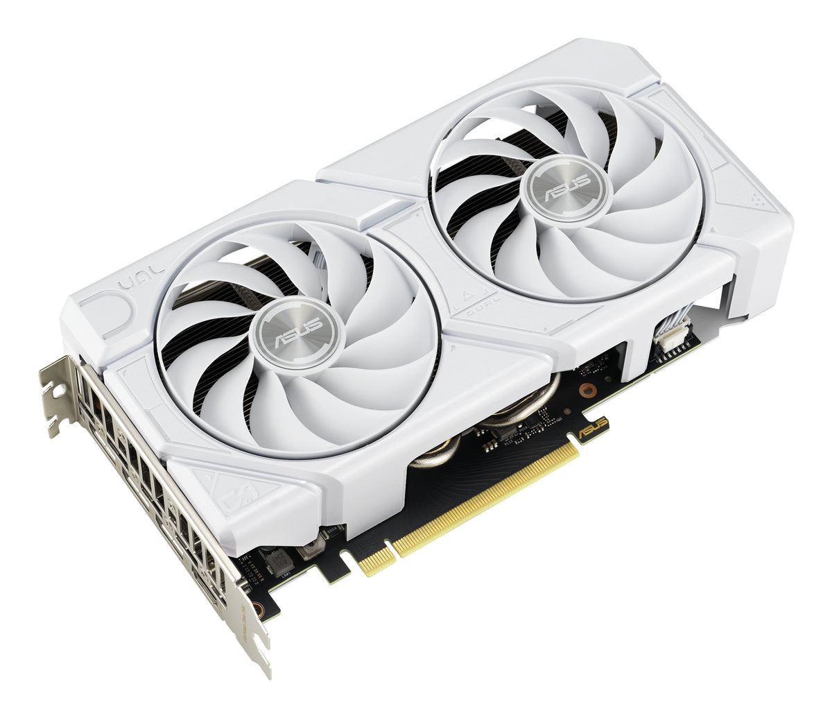 ASUS DUAL RTX 4060 OC EVO WEISS – Grafikkarte – RTX 4060, 8 GB GDDR6, 128-Bit, PCIe 4.0, 2× Lüfter