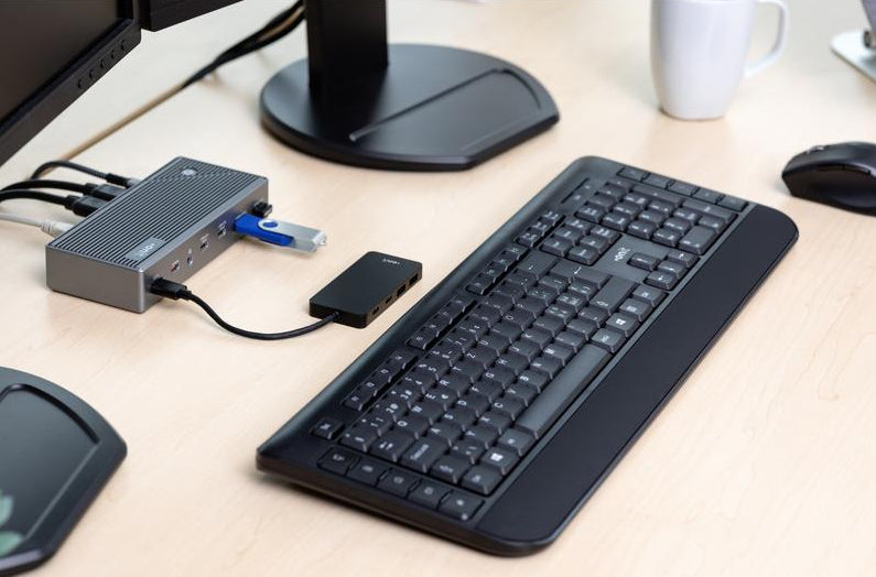 ONIT F01259 USB-Hub – USB-C, 2× USB-A, 2× USB-C, 15 W PD, für Windows/Mac/ChromeOS