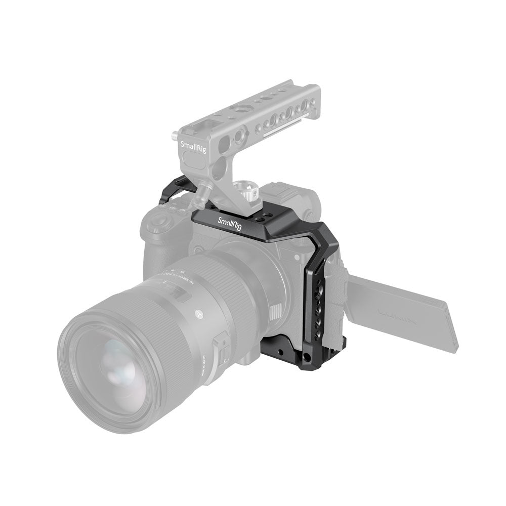 SmallRig 2983 Cage – für Panasonic LUMIX S5 – Aluminium, Schwarz – 149 × 108 × 71 mm – 1/4″, 3/8″