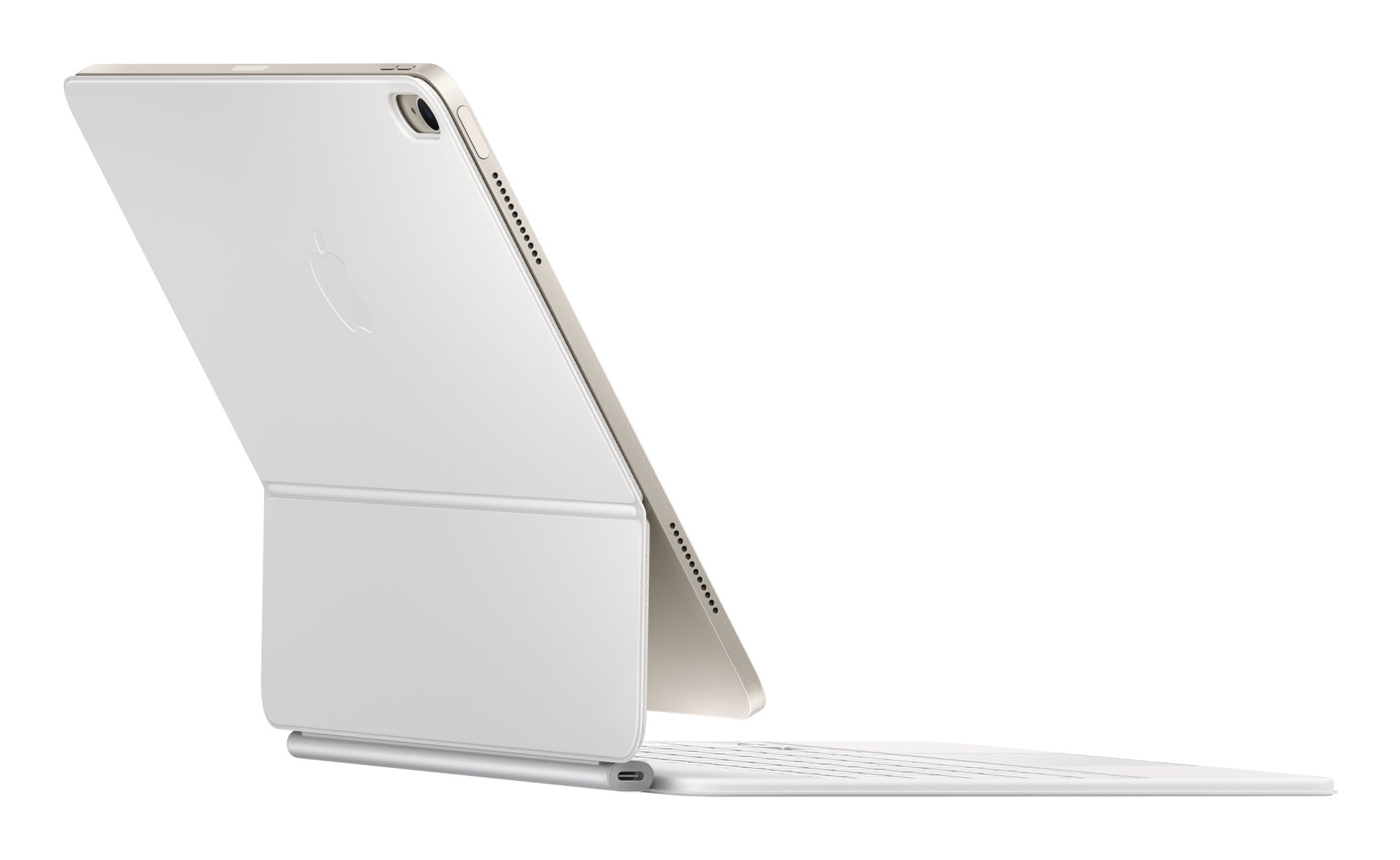 Apple Magic Keyboard Tastatur-Case für iPad Air 13" (M2/M3) – QWERTZ (CH), mit Trackpad, USB-C-Ladeport – Weiss