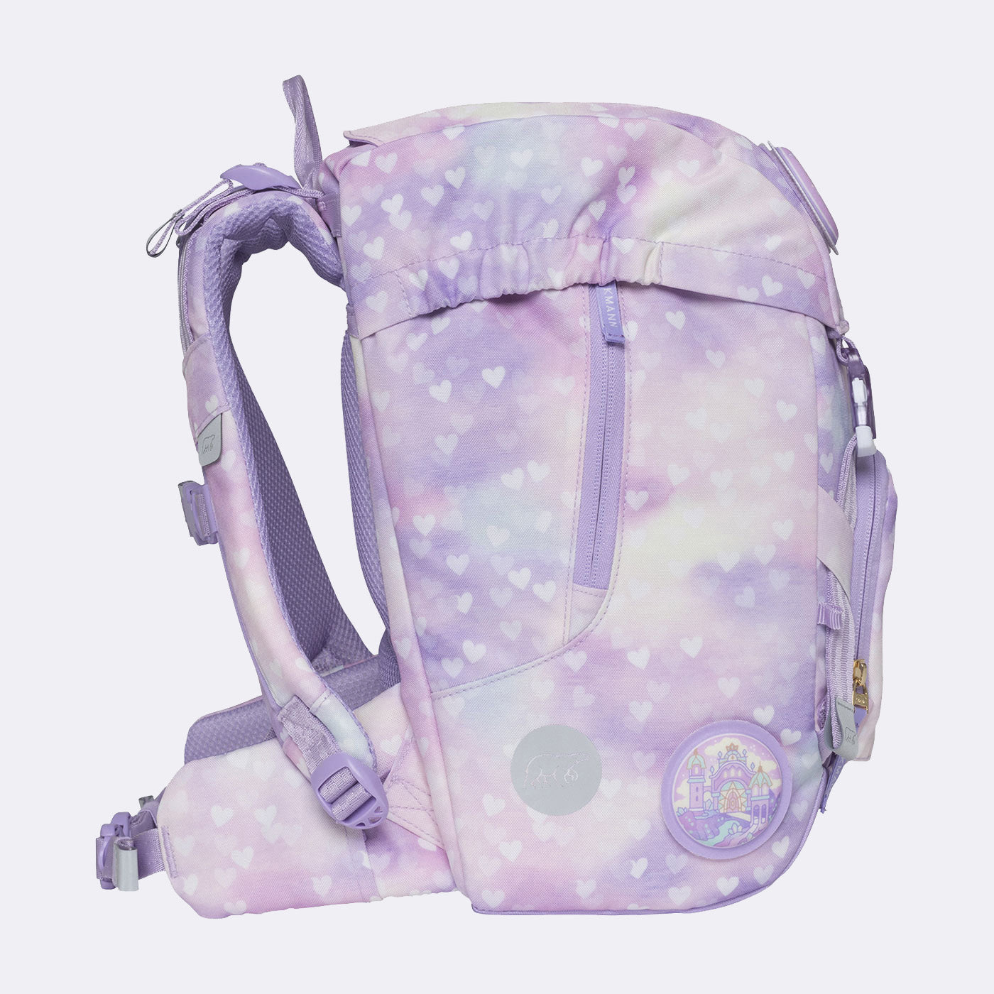 Beckmann Classic Schulrucksack-Set 1. Klasse – 6-teilig – Einhorn Prinzessin Violett