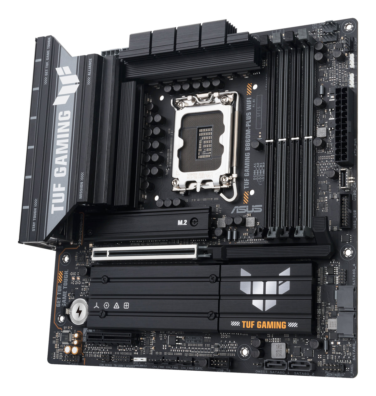 ASUS TUF GAMING B860M-PLUS WIFI – Mainboard – LGA 1851, Intel B860, mATX, DDR5, 4×DIMM
