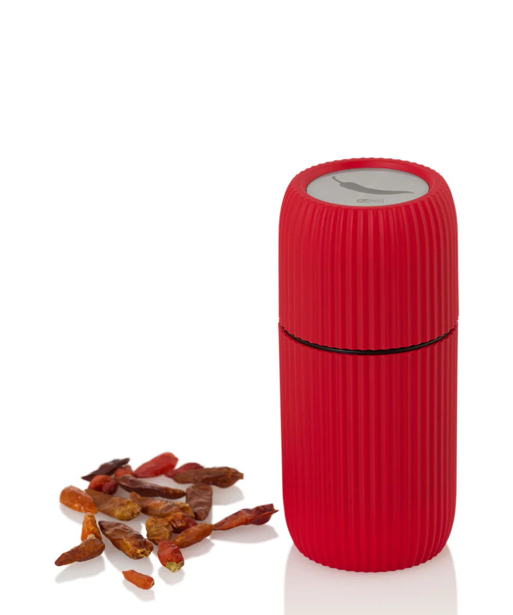AdHoc Salz-/Pfeffermühle 11,8 cm, Edelstahl/Kunststoff, Rot, für Chili