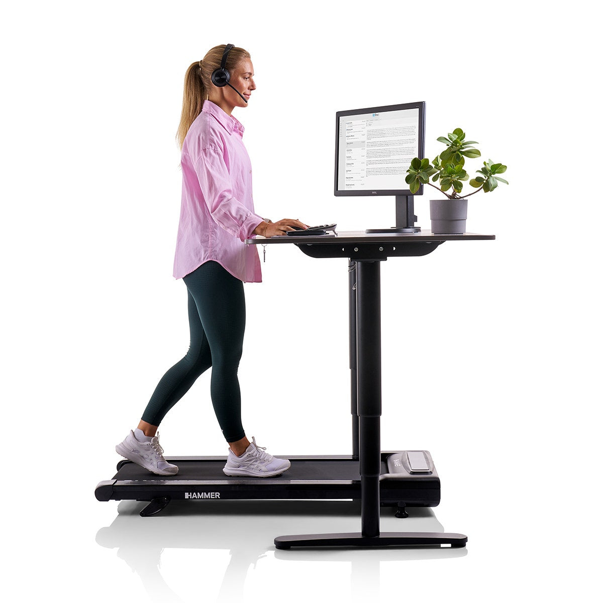 HAMMER Walkingpad Walk 2.0, 120 kg, 552 W – Schwarz