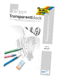 Folia Transparentpapier – A4, 80 g/m², 25 Blatt