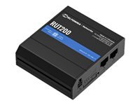 Teltonika RUT200 – LTE-Router, Wi-Fi 4, 2,4 GHz, 2× Fast Ethernet, Mini-SIM, Schwarz