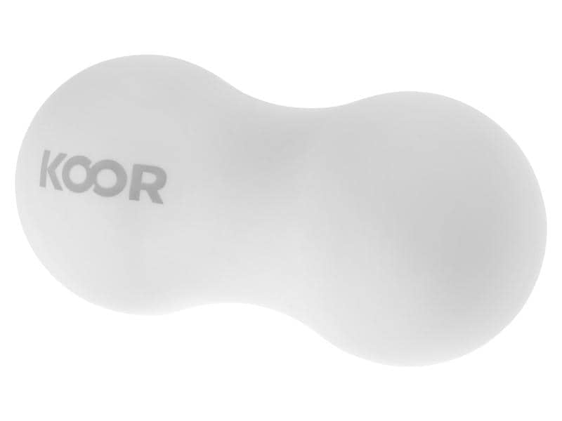 KOOR Massageball – 6,5 cm, 400 g – weiss