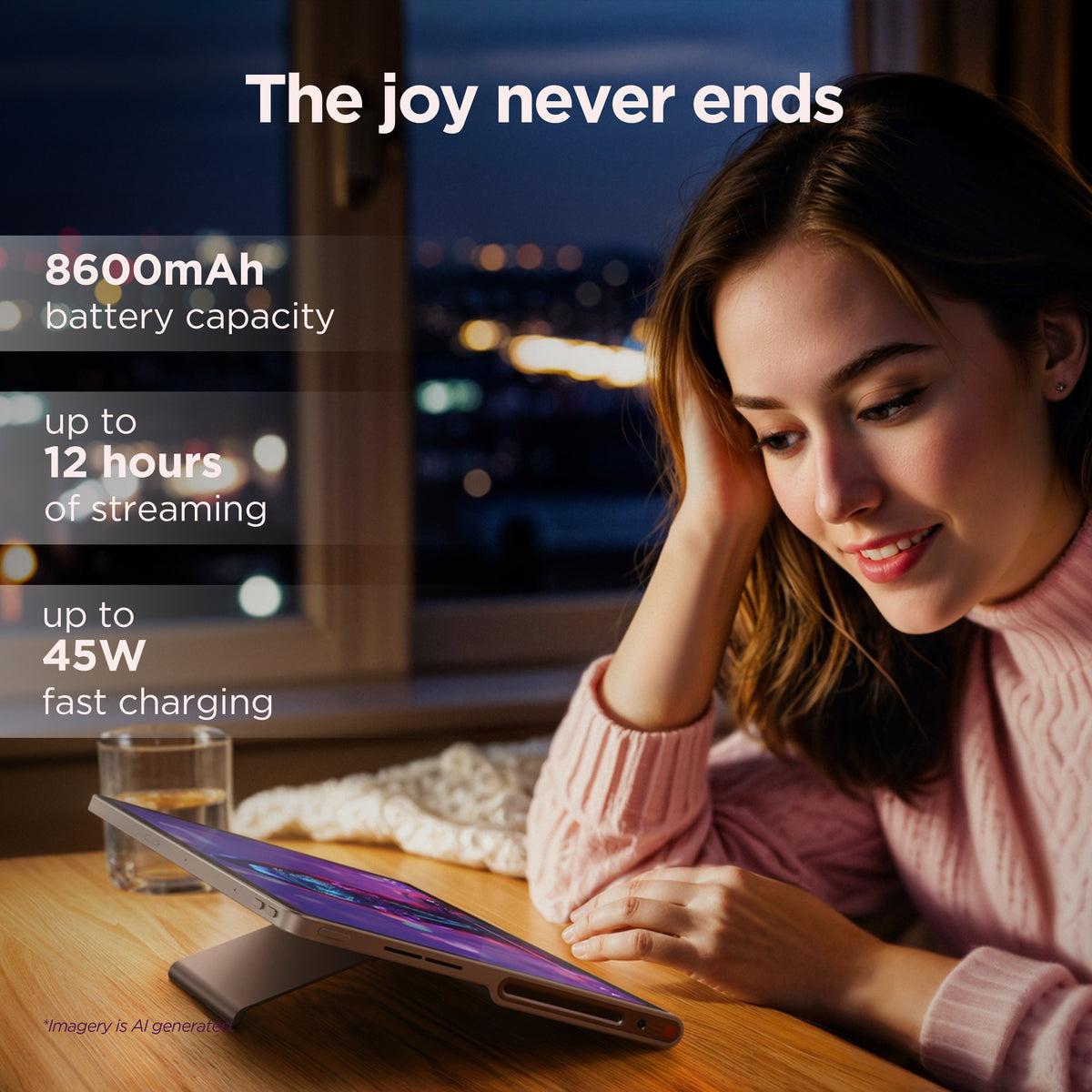 Lenovo Tab Plus – 11,5", 128 GB, 8 GB RAM, Wi‑Fi, Grau, IP52